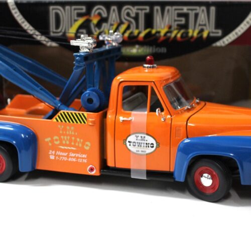1:18 Road Signature 1953 Ford F-100 Wrecker Abschleppen Y.M. Towing orange