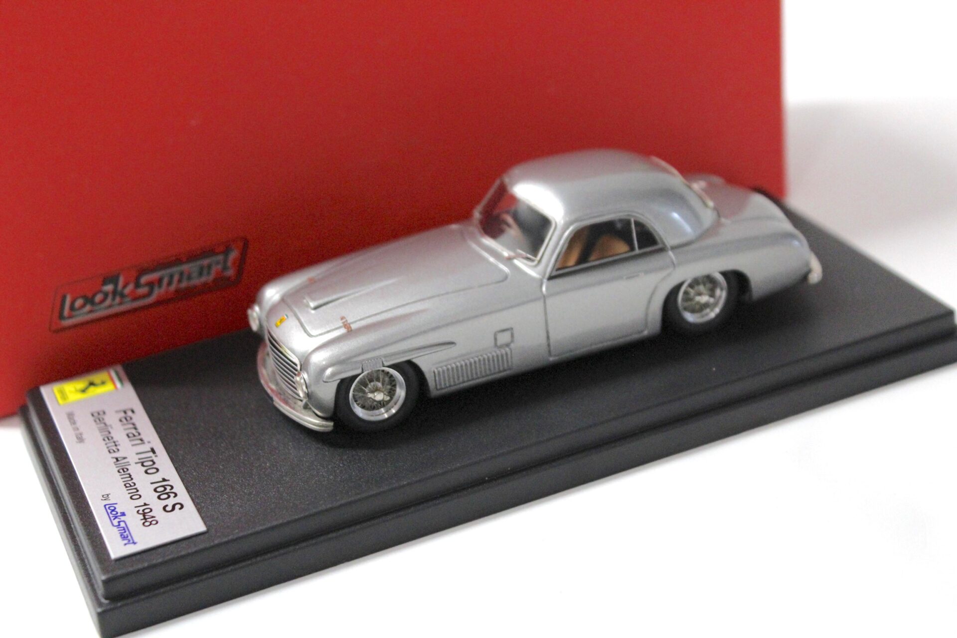 ID 51841 orig.jpg 1:43 LookSmart Ferrari 166S Berlinetta Allemand 1948 silver-grey