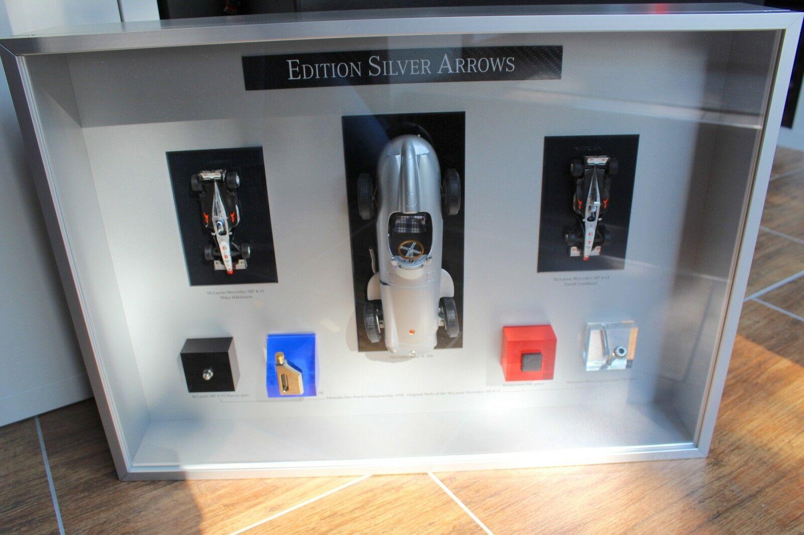 ID 51957 orig.jpg Mercedes-Benz Edition SILVER ARROWS SET 1998 1:43 &1:18 Limited Edition 380/500
