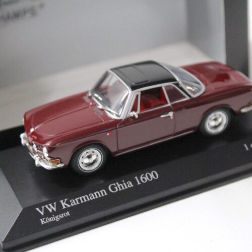 1:43 Minichamps VW Karmann Ghia 1600 dark red/ black 1966