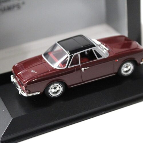 1:43 Minichamps VW Karmann Ghia 1600 dark red/ black 1966