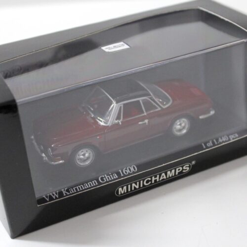 1:43 Minichamps VW Karmann Ghia 1600 dark red/ black 1966