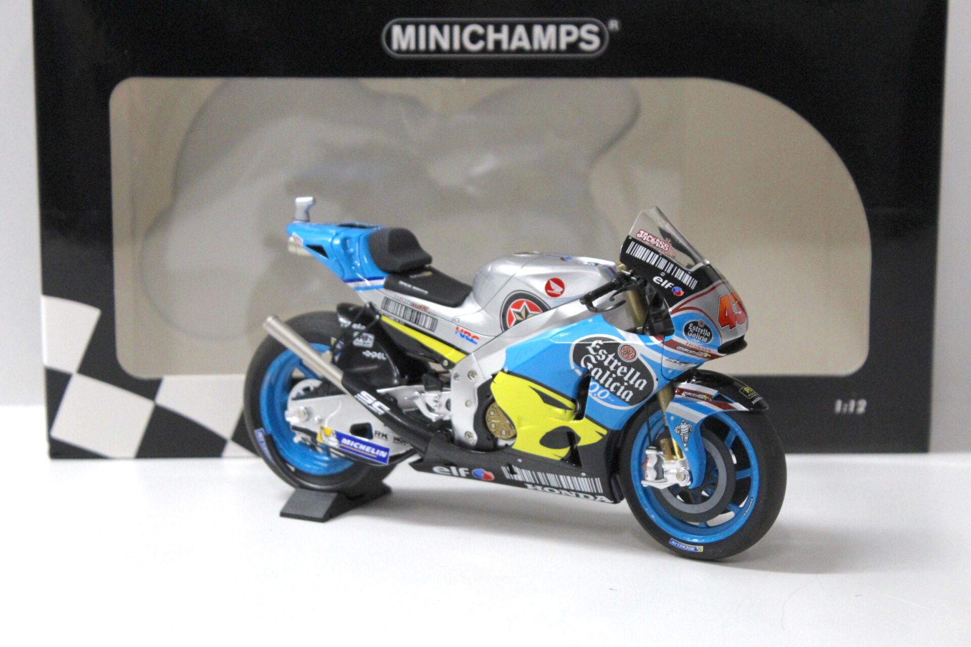 1:12 Minichamps Honda RC213V Estrella Galicia 0,0 Marc VDC Miller MotoGP 2017