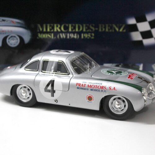 1:18 Ricko Mercedes 300SL Carrera Panamericana Mexico silver #4 - Image 2