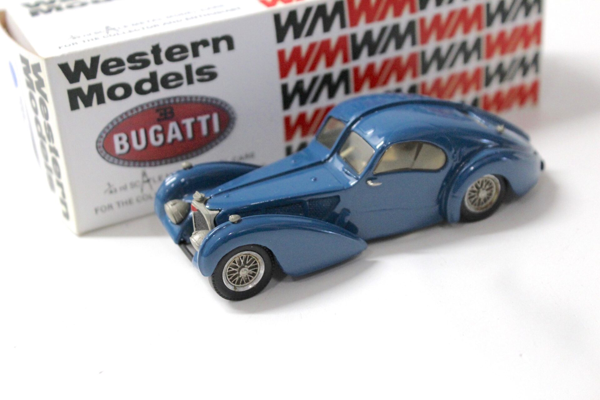 1:43 Western Models 1938 Bugatti Atlantic 57C blue