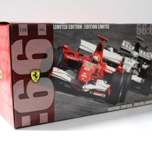 1:18 Hot Wheels Ferrari 248 F1 All Time Pole Positions 66:66 IMOLA M.Schumacher