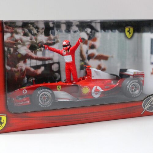 1:18 Hot Wheels Ferrari F1 F2004 World Champion Schumacher Dirt Version #1