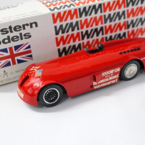 1:43 Western Models 1927 Sunbeam 1000 H.P. Record Car red - Image 1