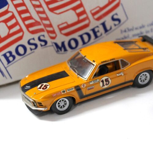 1:43 Boss Models 1970 Ford Mustang Boss 302 orange Parnelli Jones #15