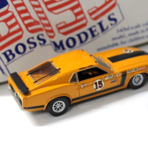 1:43 Boss Models 1970 Ford Mustang Boss 302 orange Parnelli Jones #15