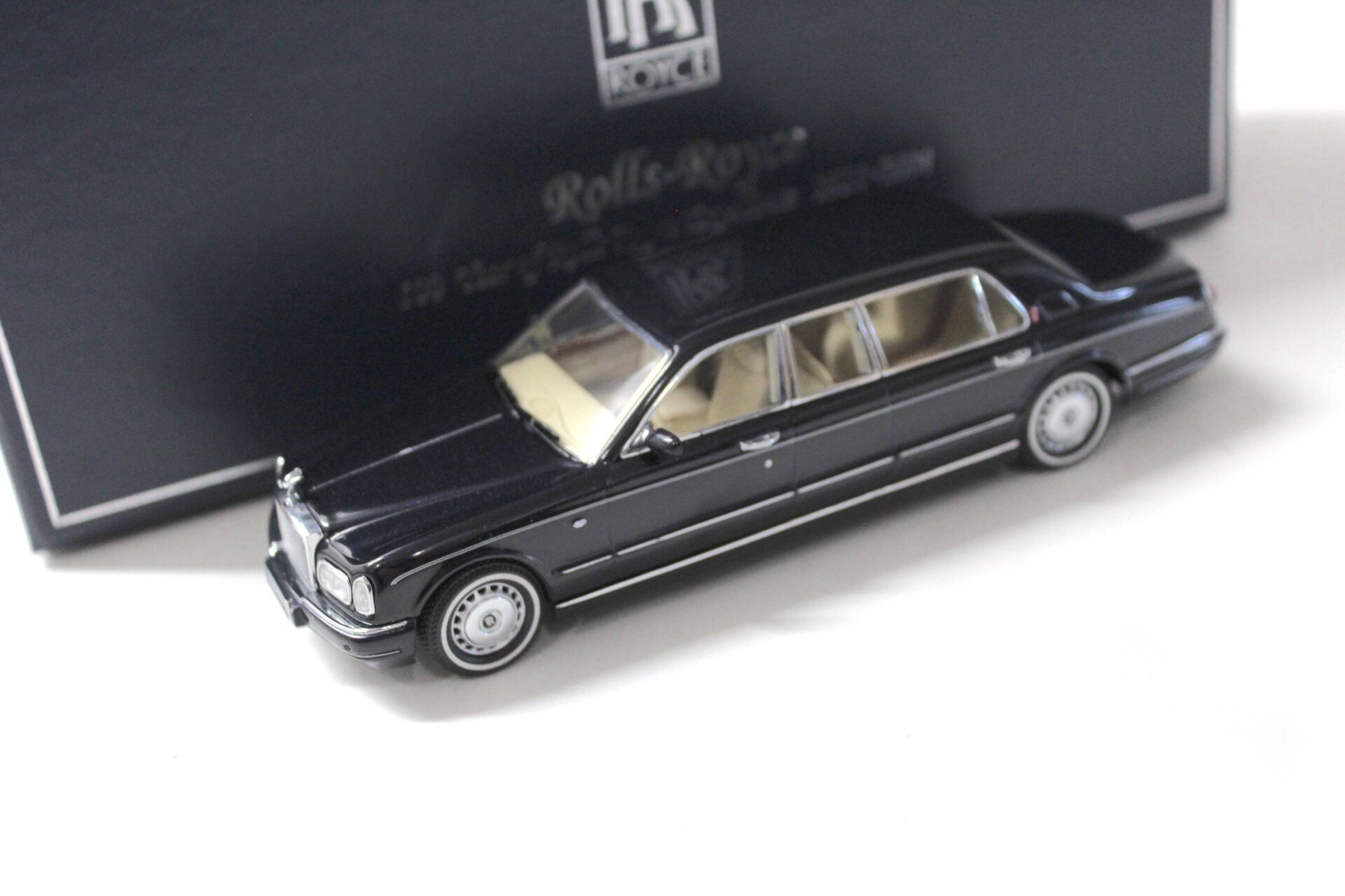ID 53112 orig.jpg 1:43 Original Rolls Royce Silver Semph Limousine "100 YEARS" black DEALER VERSION