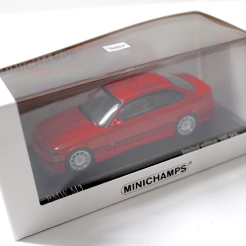 1:43 Minichamps BMW M3 E36 Coupe mugello red red 1992 - Image 3
