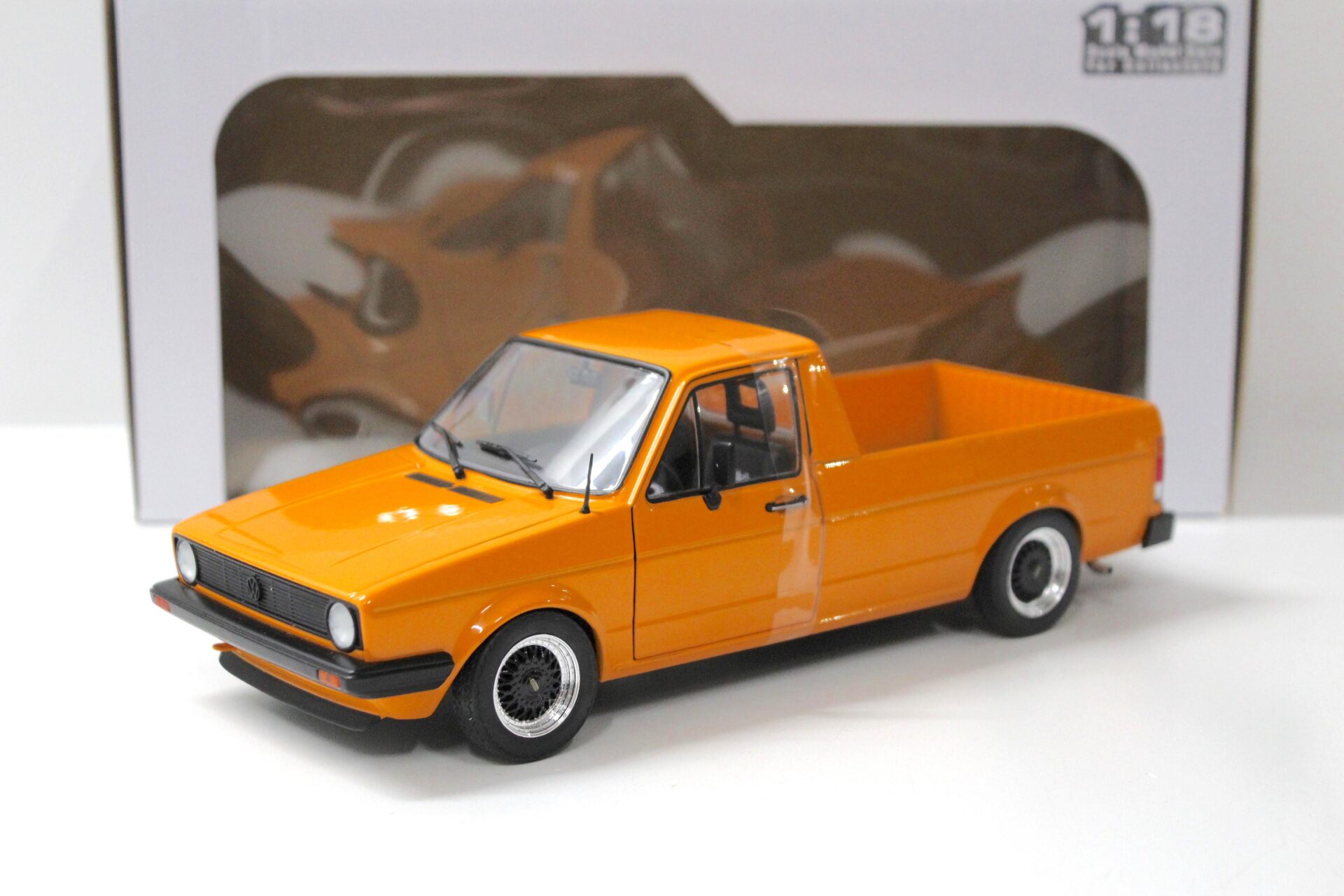 1:18 Solido VW Caddy MK1 Pick Up Custom orange 1982