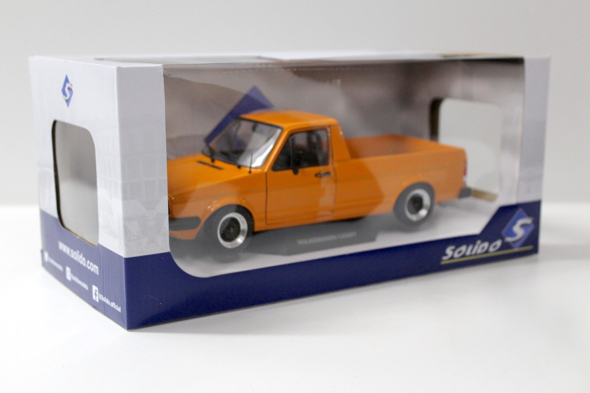 1:18 Solido VW Caddy MK1 Pick Up Custom orange 1982