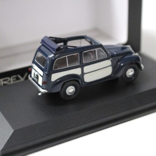 1:43 Norev Fiat 500C Belvedere dark blue/ white - Image 2