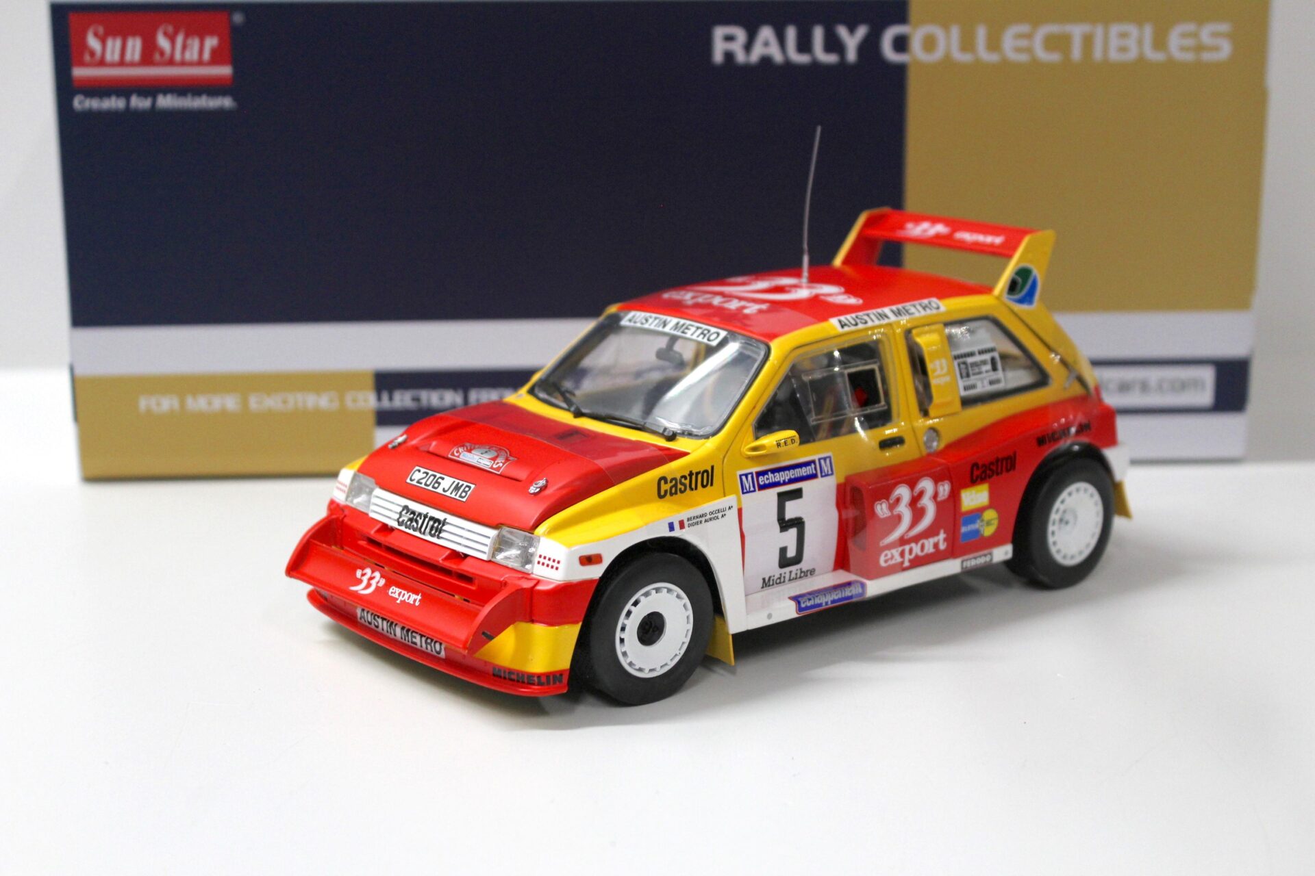 1:18 Sun Star MG Metro 6R4 Winner Criterium des Cevennes 1986 Auriol #5