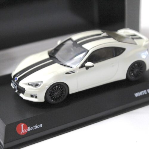1:43 Kyosho J-Collection Subaru BRZ 2013 white with black stripes