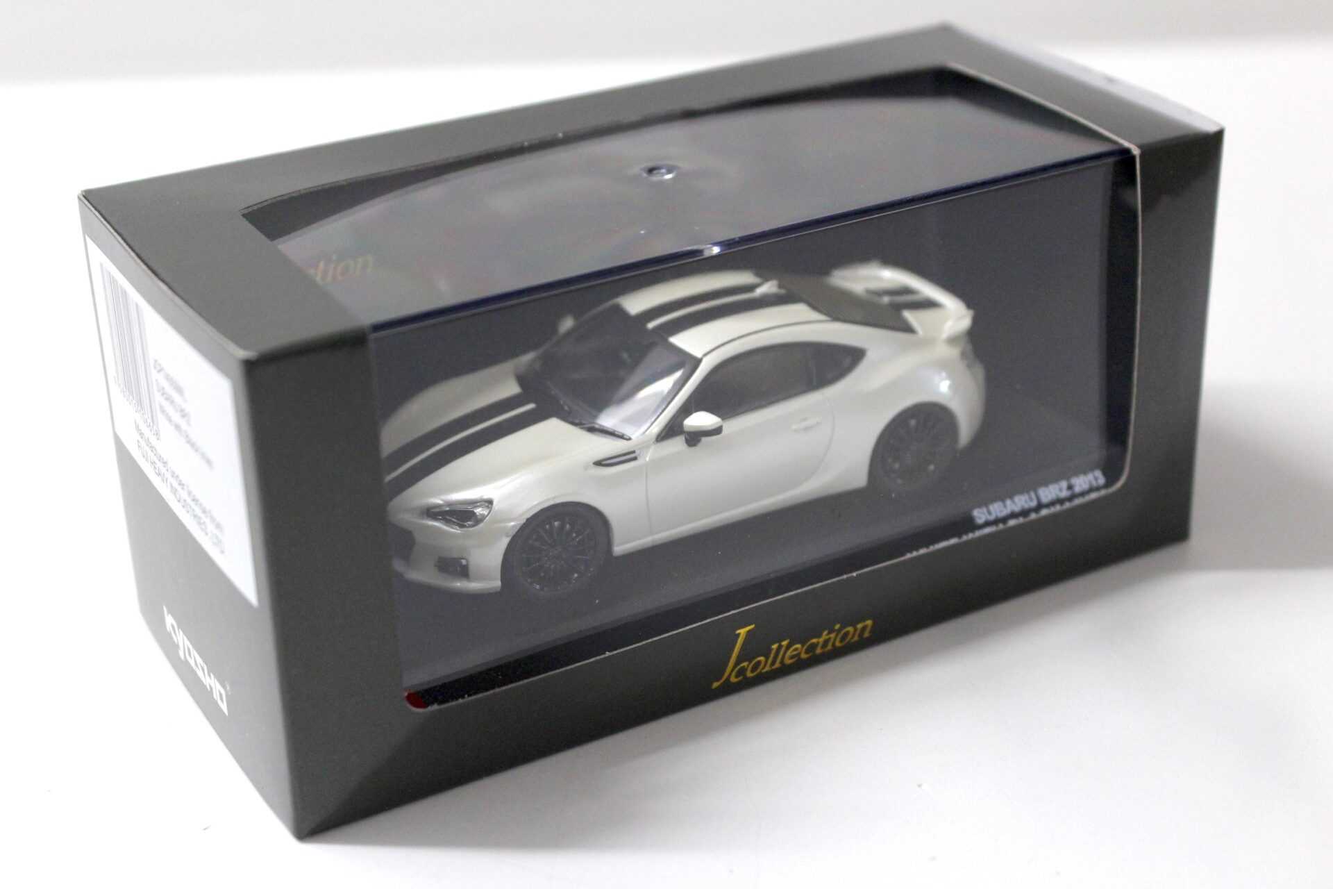 1:43 Kyosho J-Collection Subaru BRZ 2013 white with black stripes