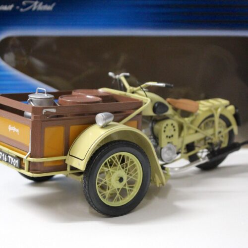1:10 Solido Peugeot Triporteur 55 TN - 1952 Motorrad Bike beige