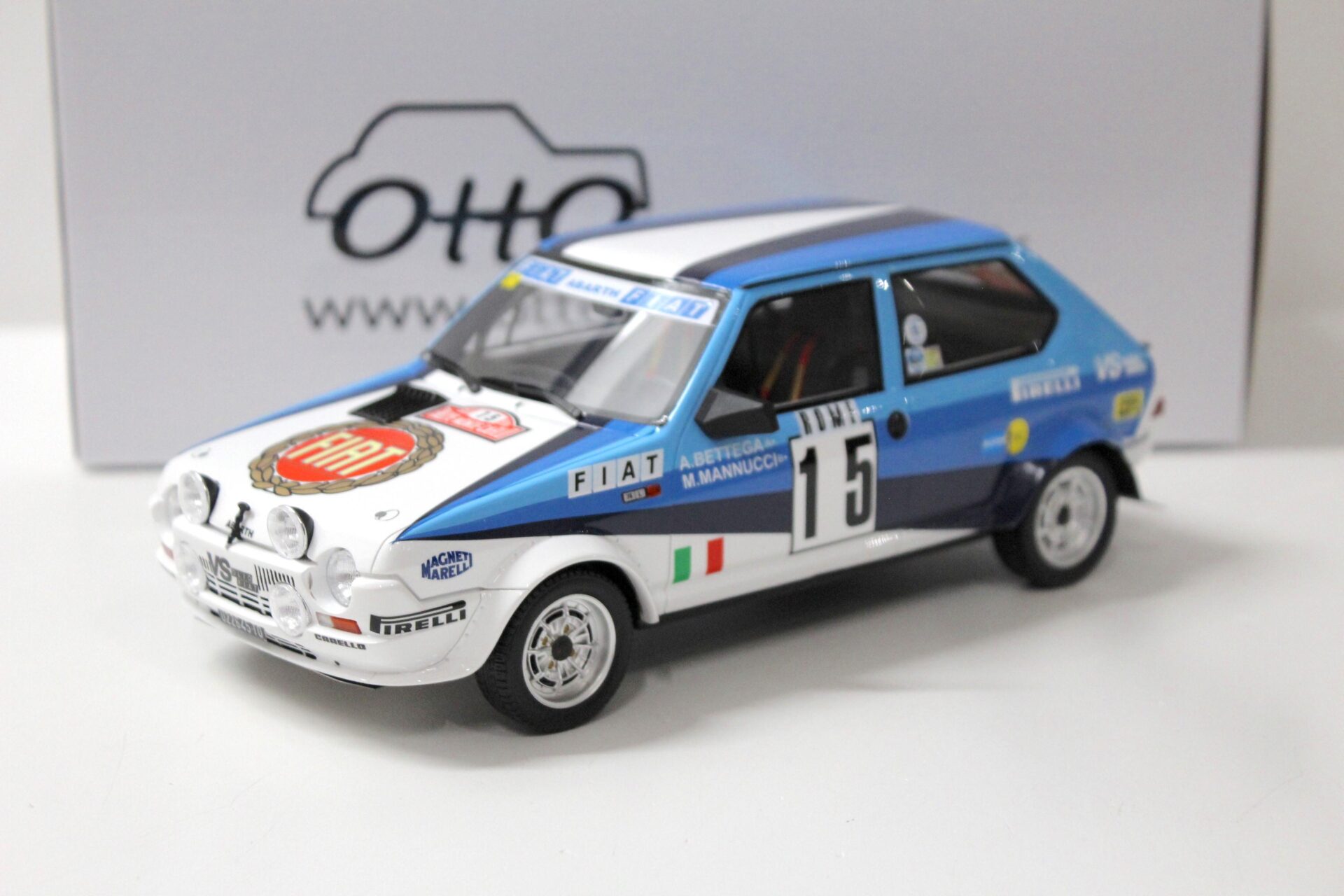 1:18 OTTO mobile OT888 Fiat Ritmo Abarth Gr.2 Rally Monte Carlo 1980 #15
