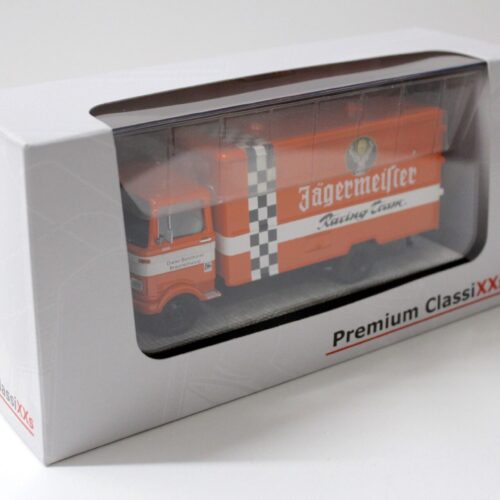1:43 Premium ClassiXXs Mercedes LP 608 Jägermeister-Racing Team orange