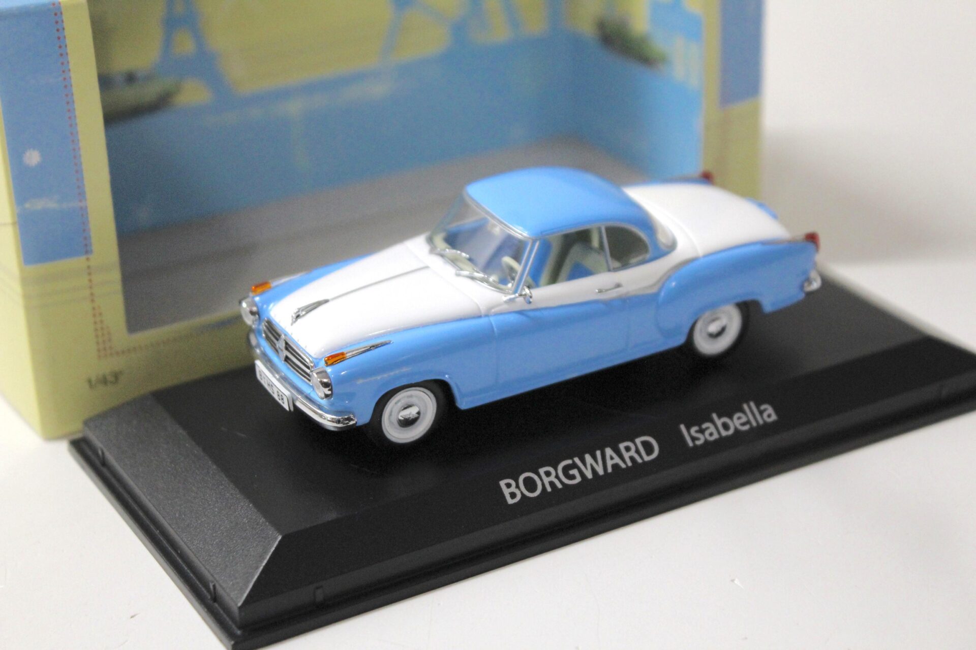 ID 55352 orig.jpg 1:43 Norev Borgward Isabella Coupe light blue/ white