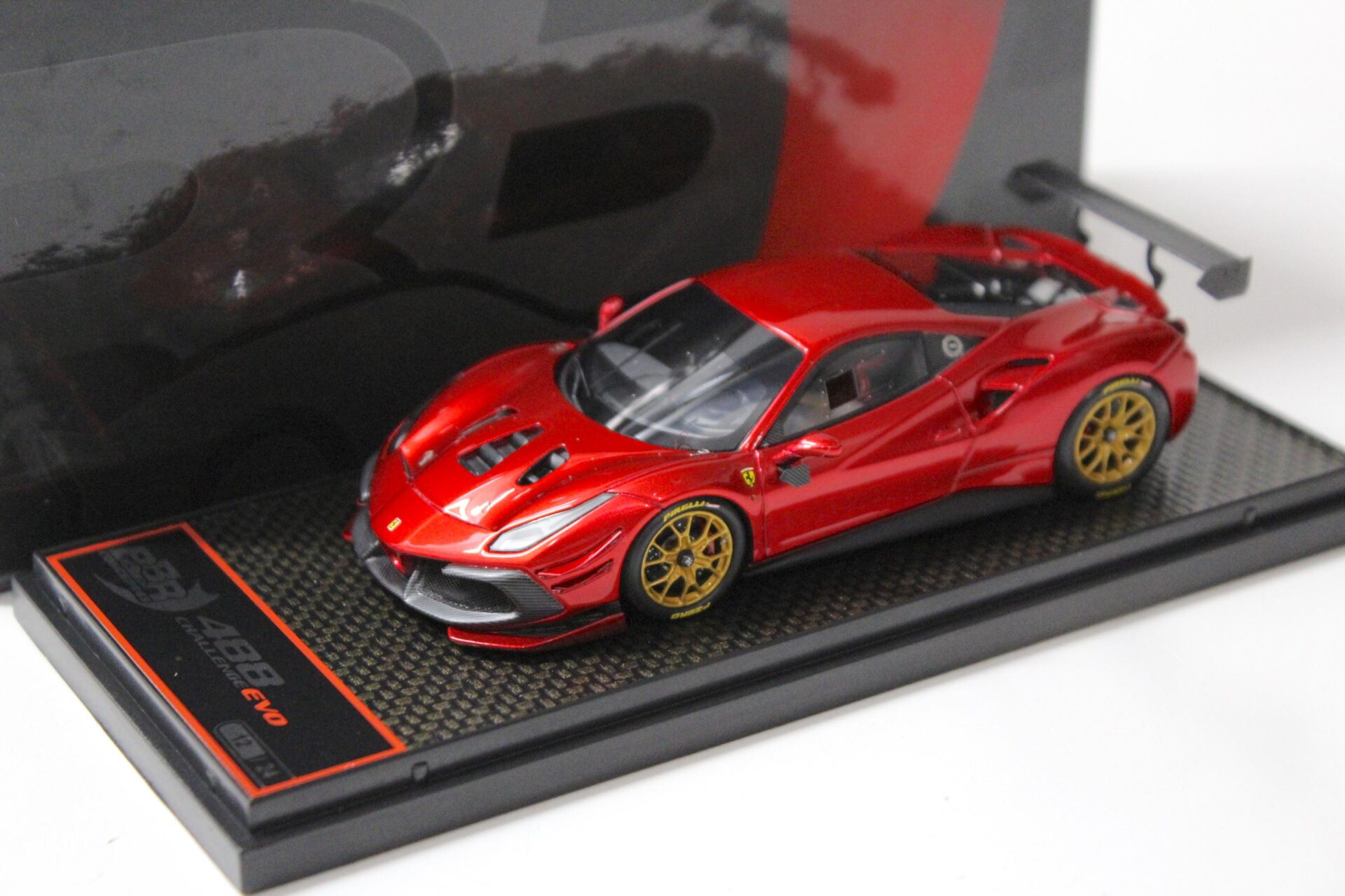 ID 55762 orig.jpg 1:43 BBR Ferrari 488 Challenge EVO 2020 Rosso Fuoco/ gold wheel Limited 24 pcs.
