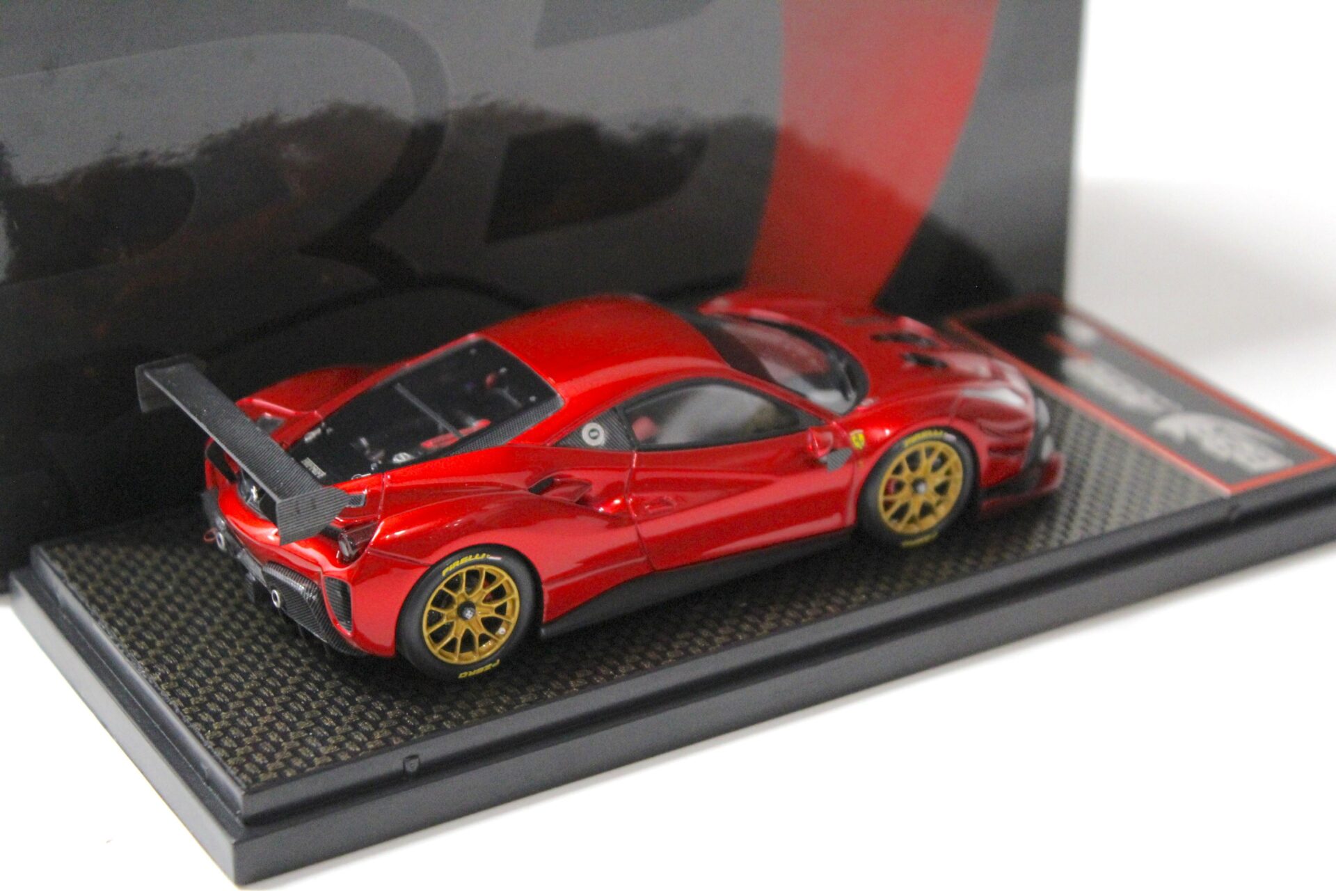 1:43 BBR Ferrari 488 Challenge EVO 2020 Rosso Fuoco/ gold wheel Limited 24 pcs.