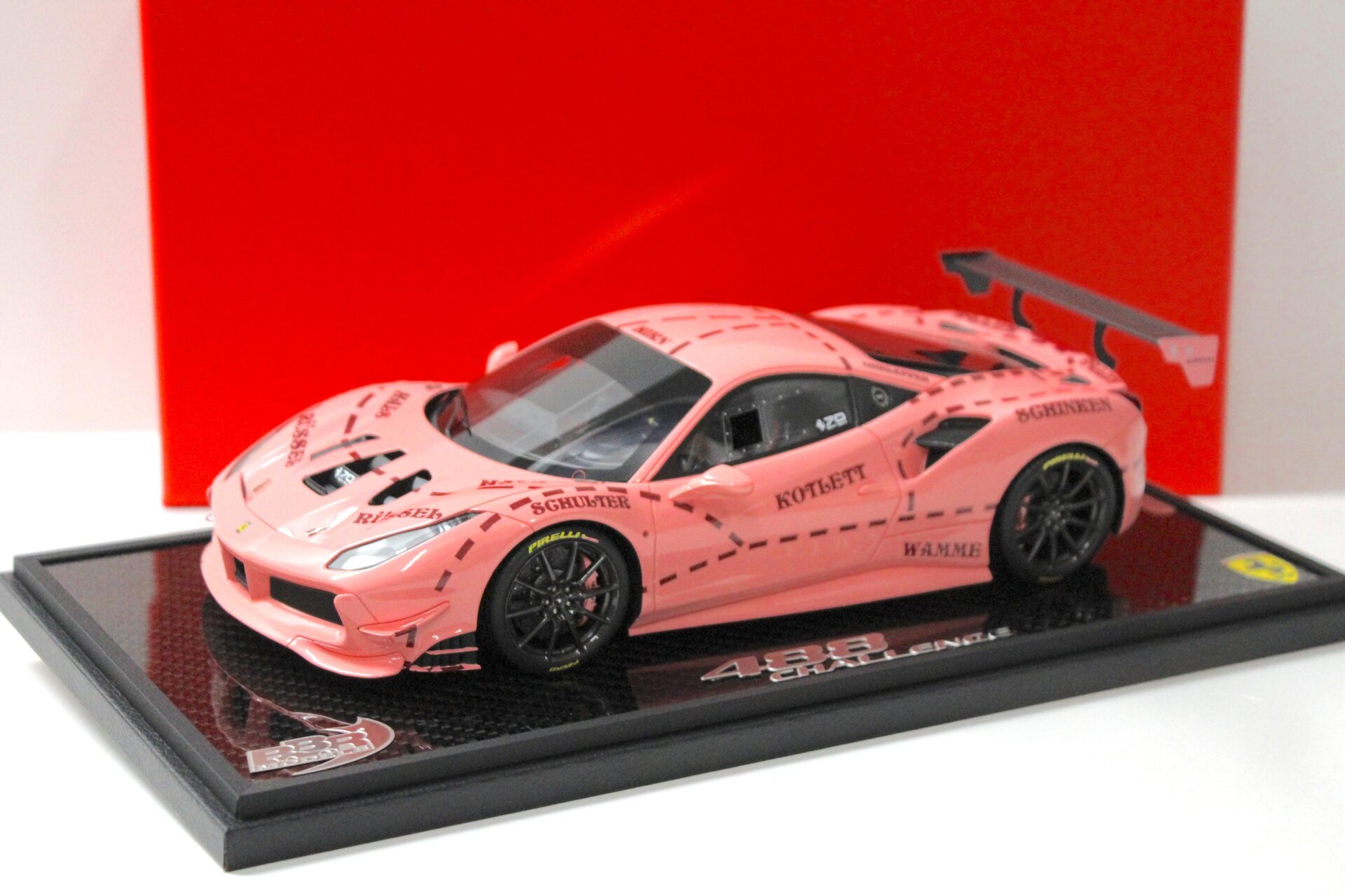 1:18 BBR Ferrari 488 Challenge Rolex 24h Daytona 2018 Gloss pink - Limited 10 pcs.