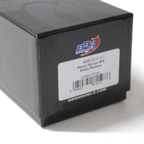 1:43 BBR Ferrari Monza SP2 Giallo Modena/ black stripe - Limited 78 pcs.