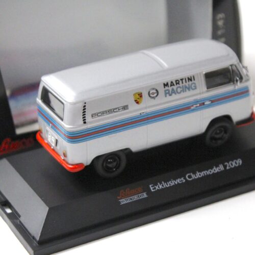 1:43 Schuco VW T2a Bus Kasten Martini Racing silver Clubmodell 2009