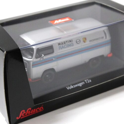 1:43 Schuco VW T2a Bus Kasten Martini Racing silver Clubmodell 2009