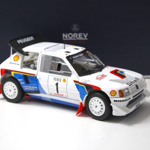 1:18 Norev Peugeot 205 T16 Rallye Montecarlo 1986 #1 Salonen/ Harjanne