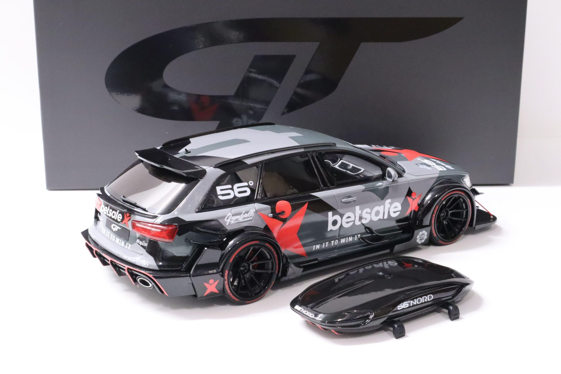 1:18 GT Spirit GT321 Audi RS6 (C7) Avant DTM 2015 BETSAFE with roof box