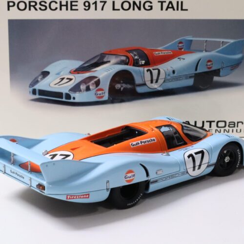 1:18 AUTOart Porsche 917 LH Long Tail GULF RACING Le Mans 1971 Siffert/ Bell #17