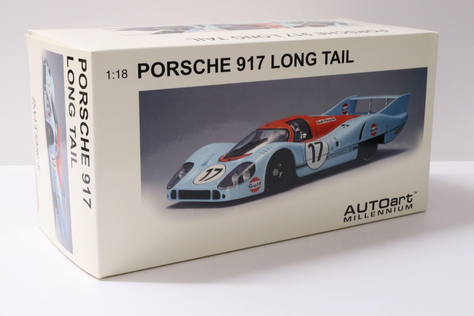 1:18 AUTOart Porsche 917 LH Long Tail GULF RACING Le Mans 1971 Siffert/ Bell #17