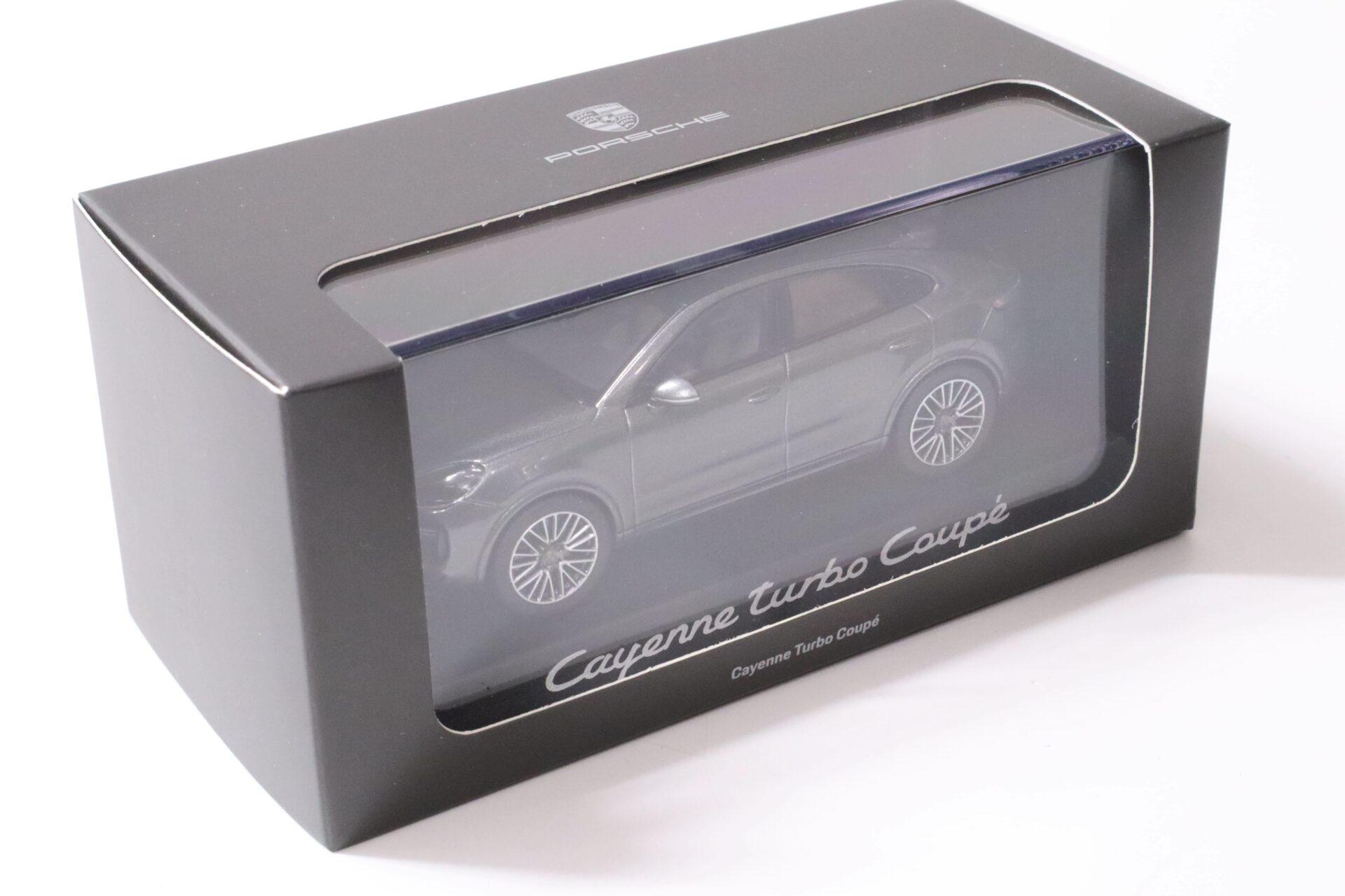 1:43 Norev Porsche Cayenne Turbo Coupe quartzite grey DEALER VERSION SALE%%%