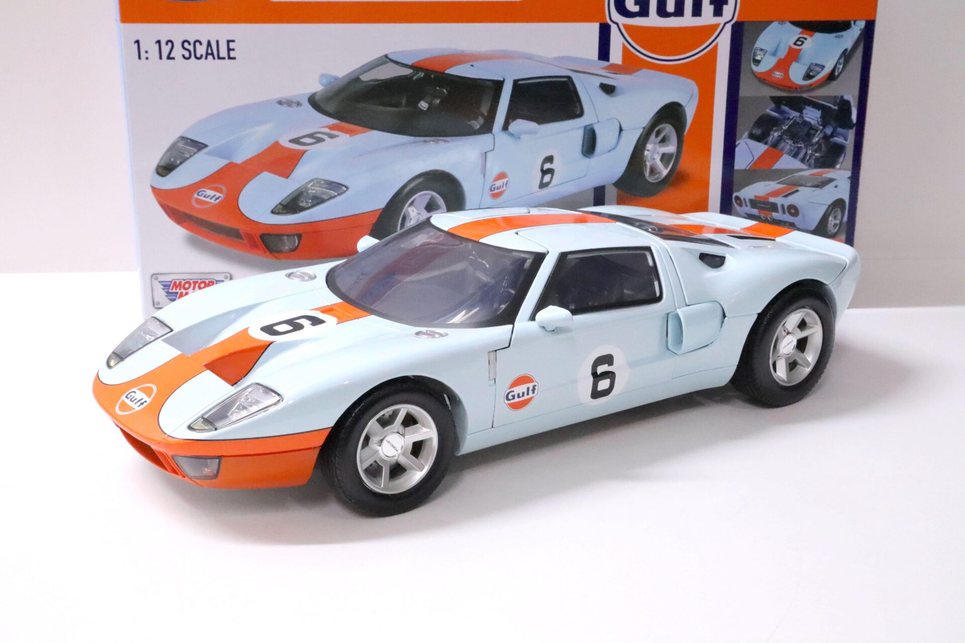 ID 58528 orig.jpg 1:12 Motor Max Ford GT Concept 2004 Gulf Racing #6 light blue/ orange