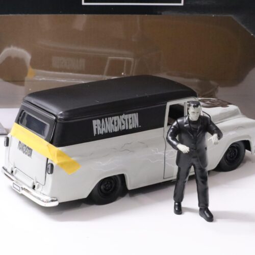 1:24 Jada Toys 1957 Chevy Surburban FRANKENSTEIN with Figure grey/ black