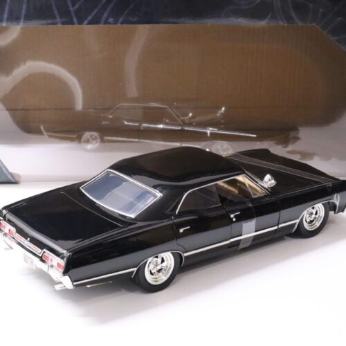 1:24 Jada Toys 1967 Chevy Impala SS Sport Sedan SUPERNATURAL with Figure black