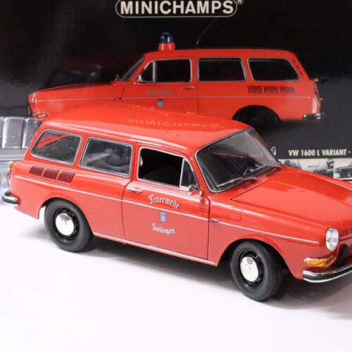 1:18 Minichamps VW 1600 L Variant 1972 Feuerwehr Solingen red