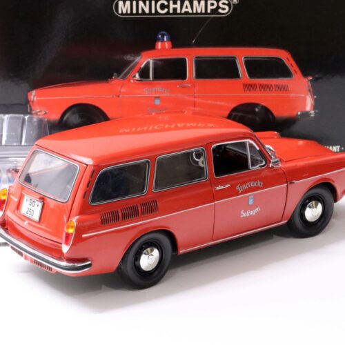 1:18 Minichamps VW 1600 L Variant 1972 Feuerwehr Solingen red