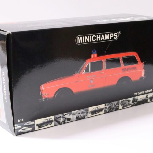 1:18 Minichamps VW 1600 L Variant 1972 Feuerwehr Solingen red