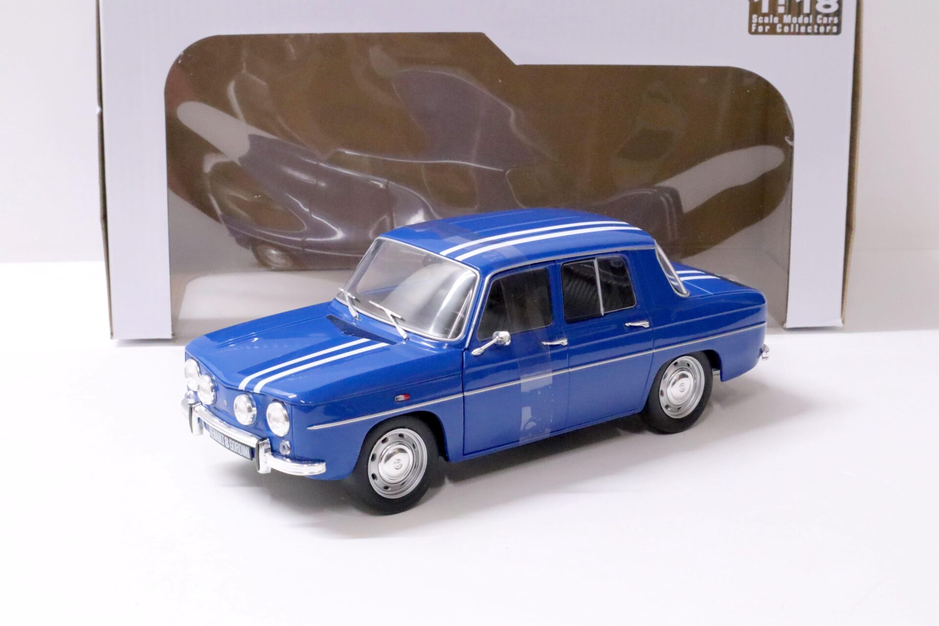 1:18 Solido Renault 8 Gordini 1300 blue/ white stripes 1967
