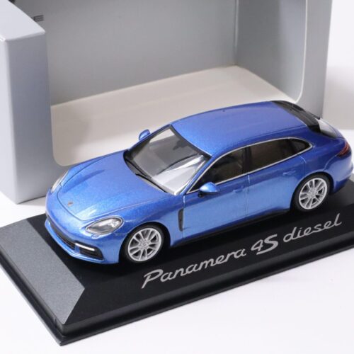 1:43 Minichamps Porsche Panamera 4S Diesel Sport Turismo 2017 blue DEALER VERSION