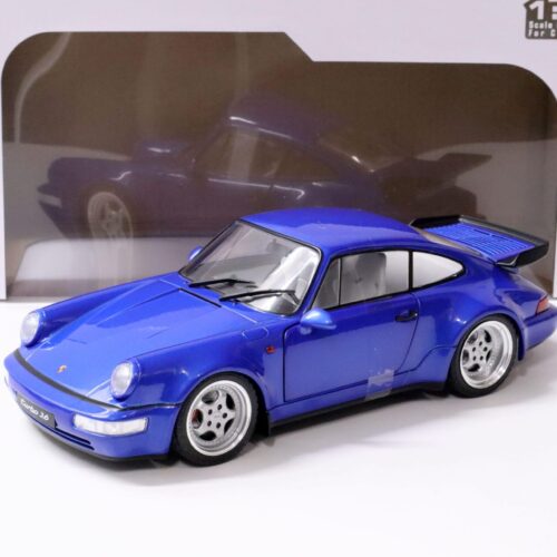 1:18 Solido Porsche 911 (964) Turbo Coupe Elektrik blue 1990