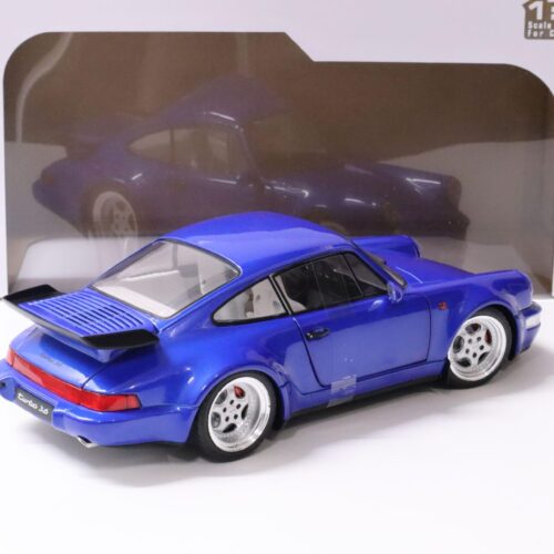 1:18 Solido Porsche 911 (964) Turbo Coupe Elektrik blue 1990