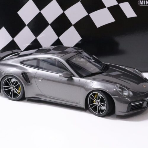1:18 Minichamps Porsche 911 (992) Turbo S Coupe 2020 grey metallic