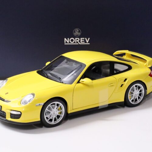 1:18 Norev Porsche 911 (997) GT2 Coupe yellow 2010 - Limited 200 pcs.