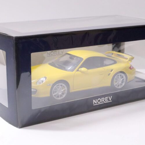 1:18 Norev Porsche 911 (997) GT2 Coupe yellow 2010 - Limited 200 pcs.